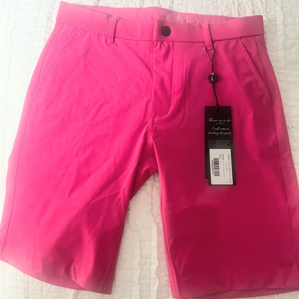 NWT Greyson Pink Golf Shorts and Greyson Blue Golf Shorts - Boys size 8 - Picture 2 of 8